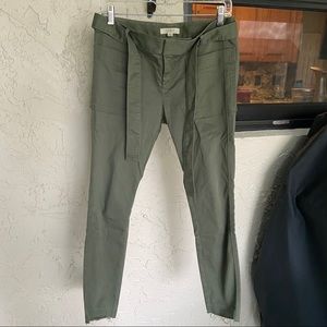 Loft Army Green Cargo Pants